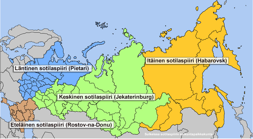 Venäjänsotilaspiirit2016